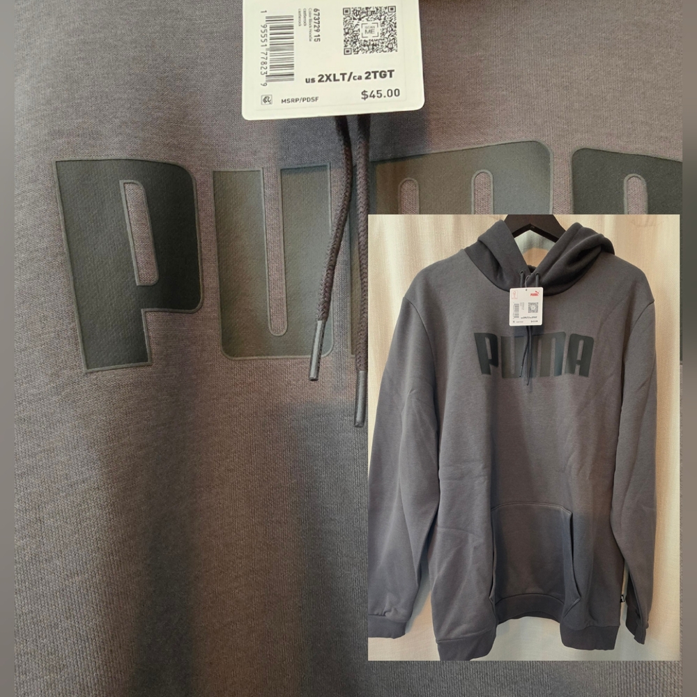 PUMA Men's Gray Hoodie